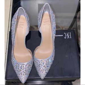 INC SILVER HEELS